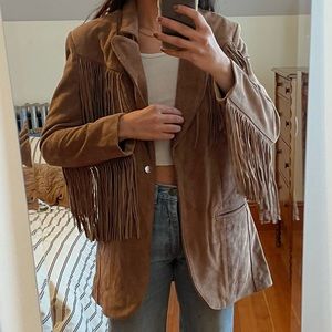 Understated Leather Blazer